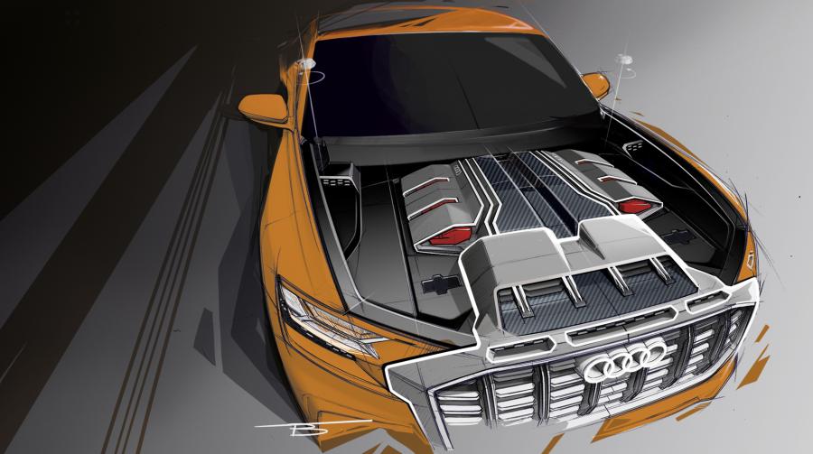 Эскиз Audi Q8 Sport Concept 2017 года  (фото 32 из 33)